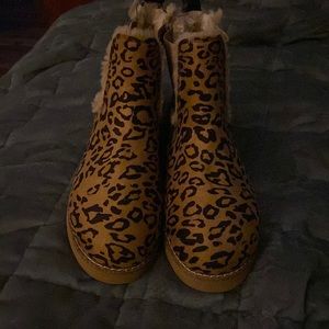 Cheetah ankle booties